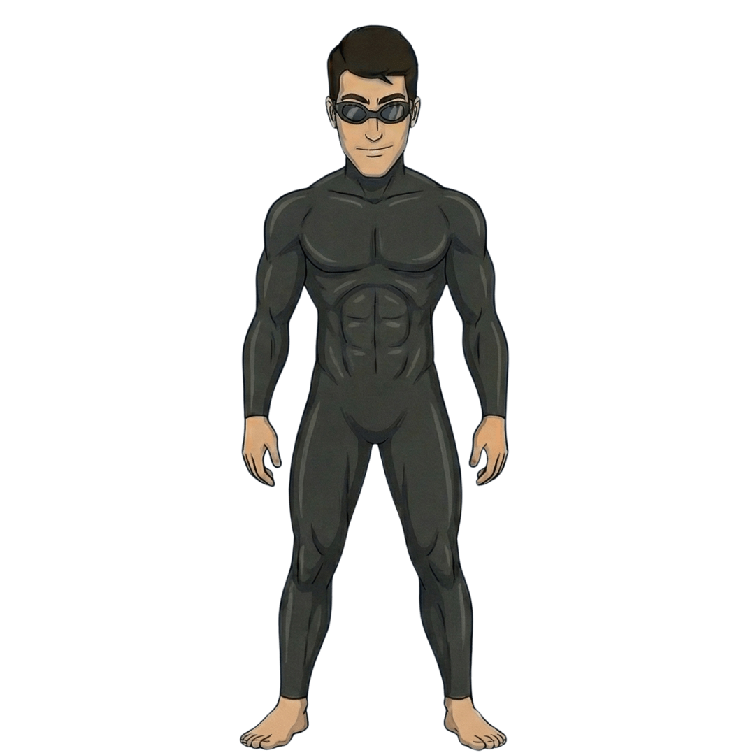 Swimmer Blue